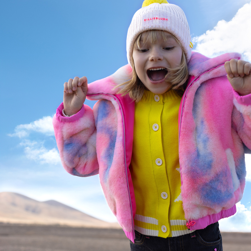Fluffy fleece coat BILLIEBLUSH 
                    FILLE
