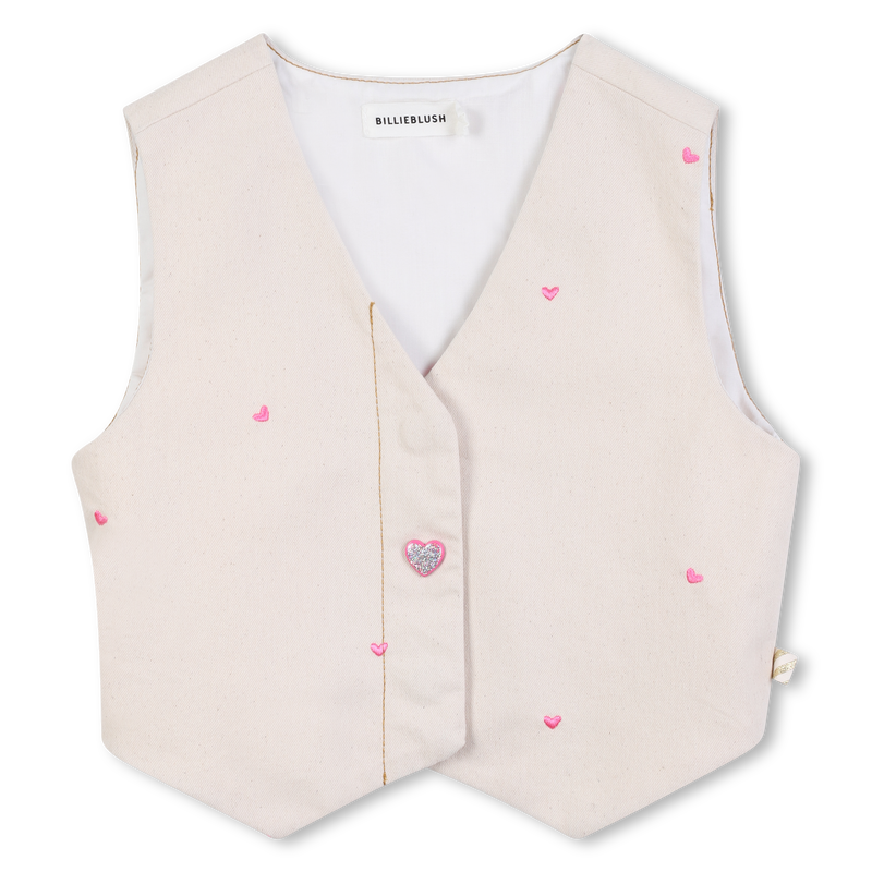 Printed sleeveless jacket BILLIEBLUSH 
                    FILLE