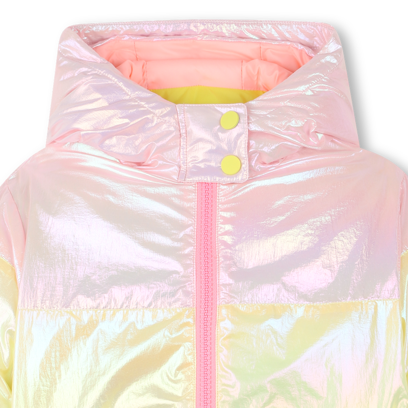 Tricolor hooded down jacket BILLIEBLUSH 
                    FILLE