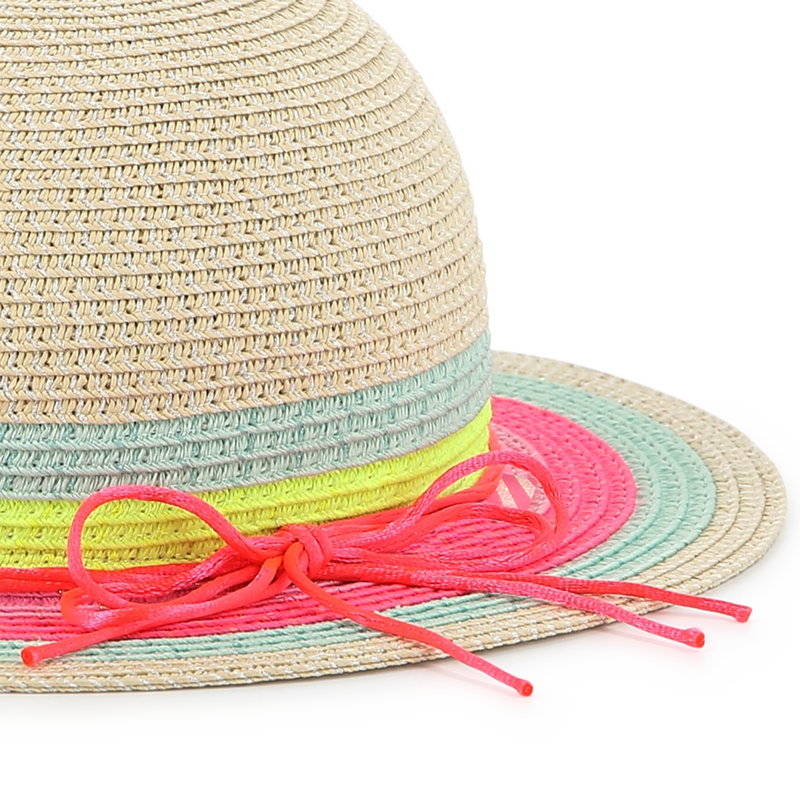 Sun hat with coloured stripes BILLIEBLUSH 
                    FILLE