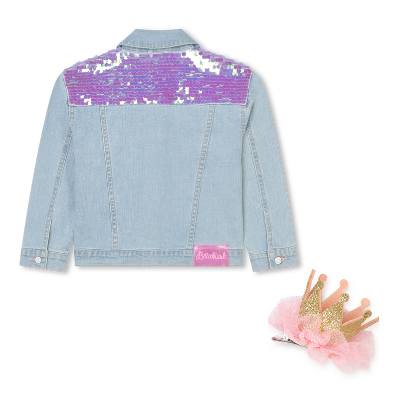 Accessorized jean jacket BILLIEBLUSH 
                        girl