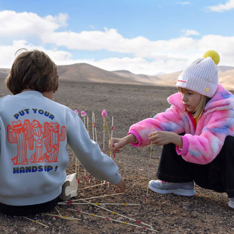 Fluffy fleece coat BILLIEBLUSH 
                        girl