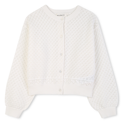 OPENWORK KNITTED CARDIGAN BILLIEBLUSH girl