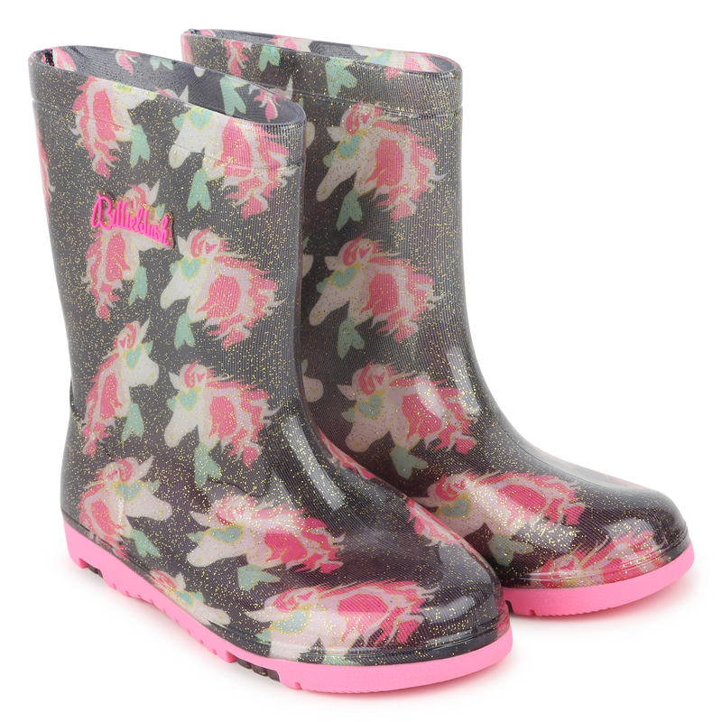 Horse motif rain boots BILLIEBLUSH 
                        girl