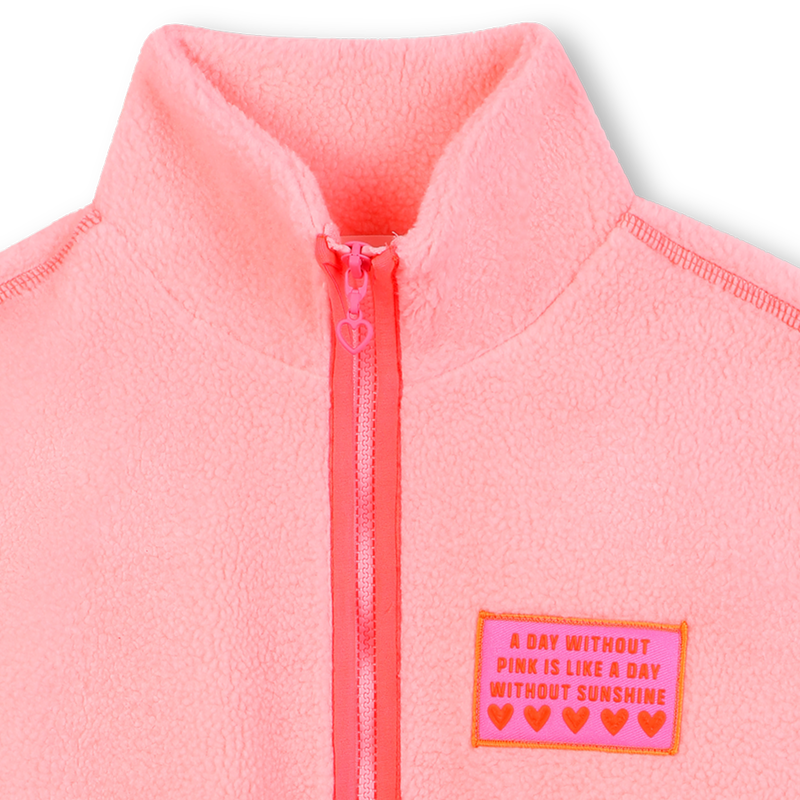 Fleece sleeveless jacket BILLIEBLUSH 
                        girl