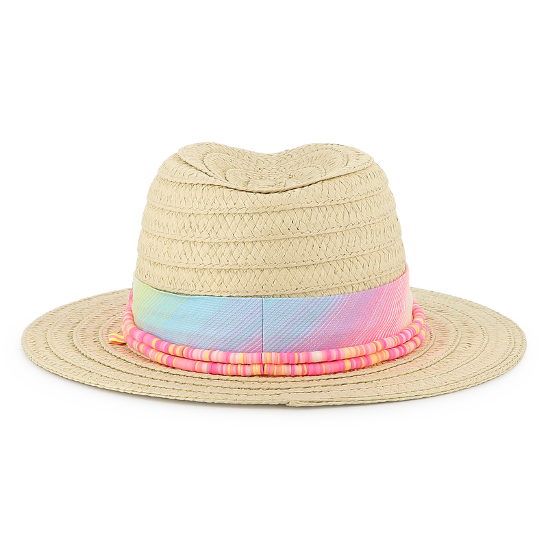 Hat with striped pearl ribbon BILLIEBLUSH 
                        girl