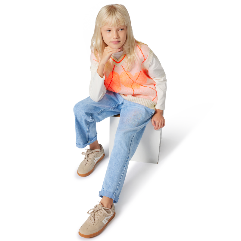 Short-sleeved knitted sweater BILLIEBLUSH 
                    FILLE