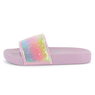 Iridescent sequin sliders BILLIEBLUSH girl