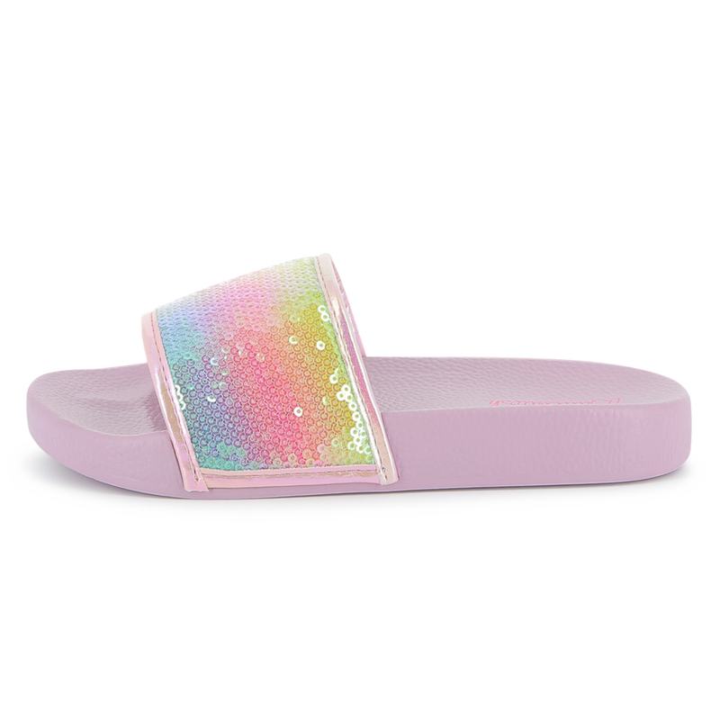 Iridescent sequin sliders BILLIEBLUSH 
                        girl