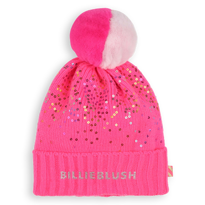 Pompom hat with sequins BILLIEBLUSH girl