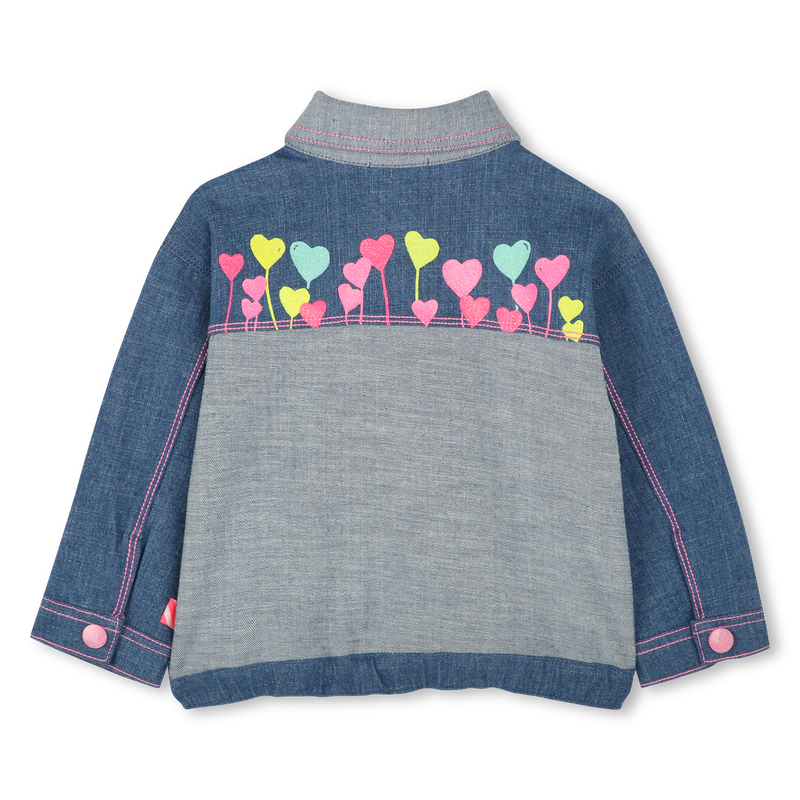 Denim jacket with prints BILLIEBLUSH 
                    FILLE