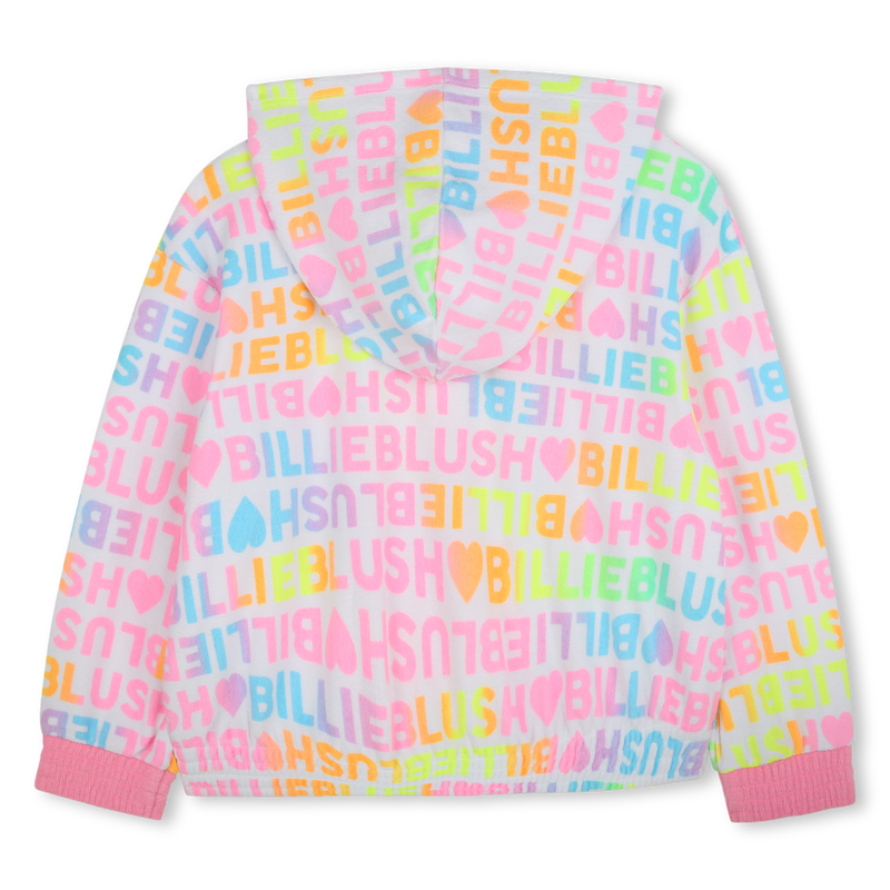 Zipped terry cloth hoody BILLIEBLUSH 
                        girl
