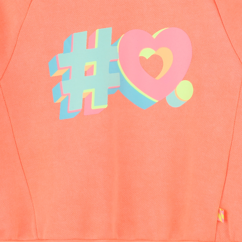 Dyed fleece sweatshirt BILLIEBLUSH 
                        girl