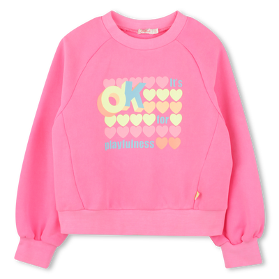 Dyed fleece sweatshirt BILLIEBLUSH girl