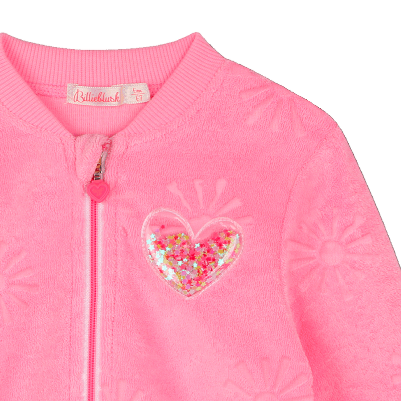 Zip-up terry cloth cardigan BILLIEBLUSH 
                    FILLE