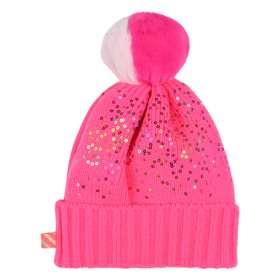 Pompom hat with sequins BILLIEBLUSH girl