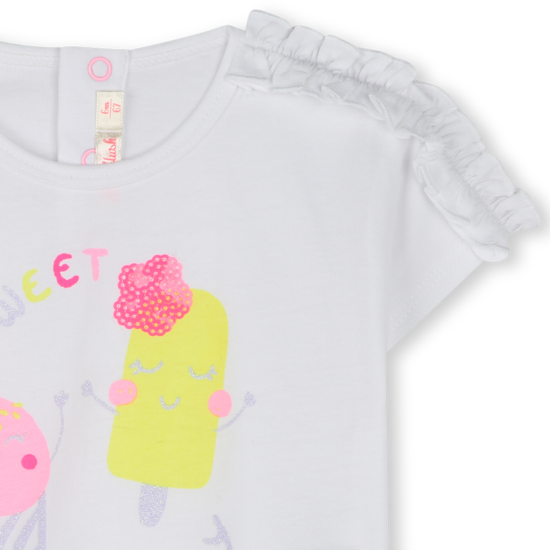 Short-sleeved cotton T-shirt BILLIEBLUSH 
                    FILLE