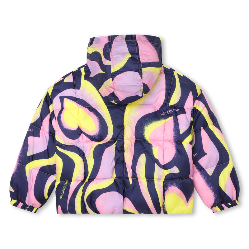Heart all-over print puffer BILLIEBLUSH 
                        girl