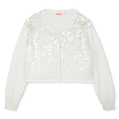 Cotton cardigan with sequins BILLIEBLUSH girl