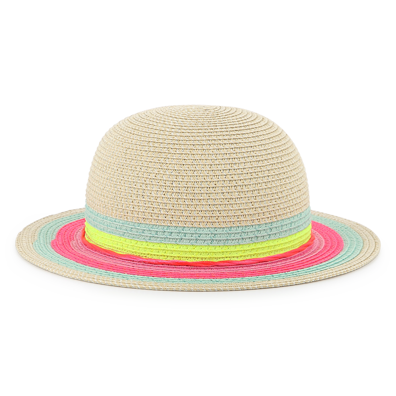 Sun hat with coloured stripes BILLIEBLUSH 
                    FILLE