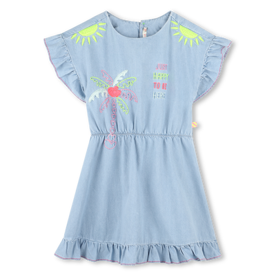 Embroidered denim dress BILLIEBLUSH girl