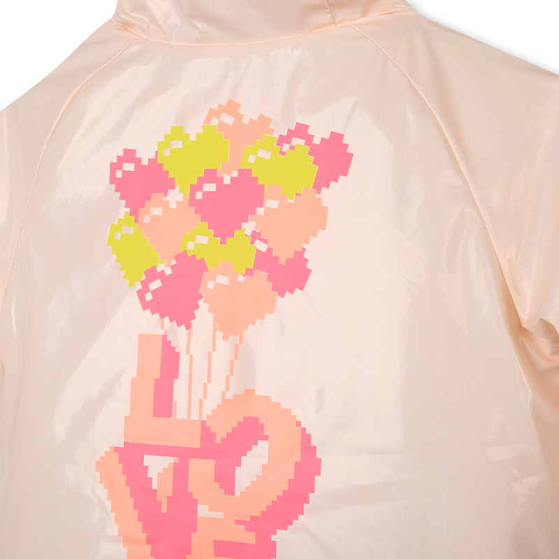 Fleece-lined graphic raincoat BILLIEBLUSH 
                        girl