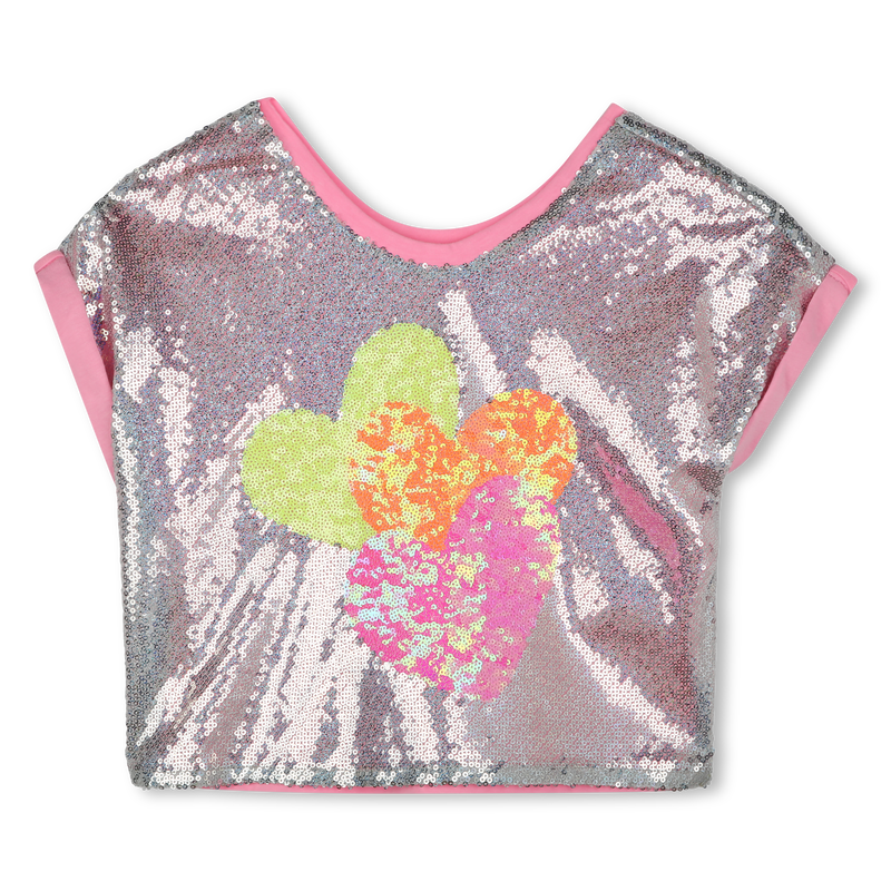 Loose-fit sequin T-shirt BILLIEBLUSH 
                        girl