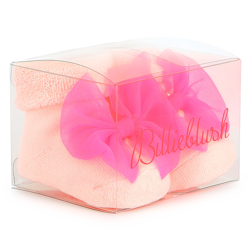 Knitted socks with bow BILLIEBLUSH 
                        girl