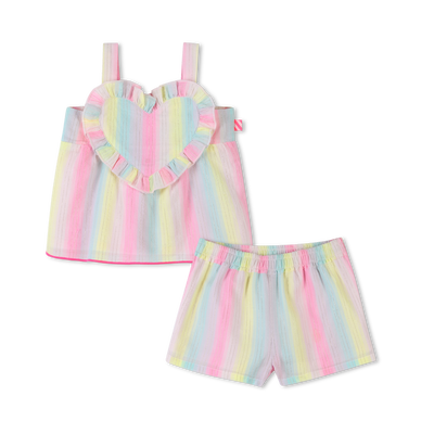 Striped blouse and shorts BILLIEBLUSH girl