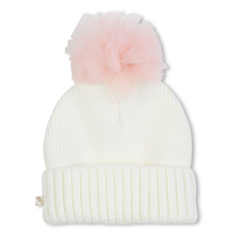 Knitted hat with pompom BILLIEBLUSH 
                    FILLE