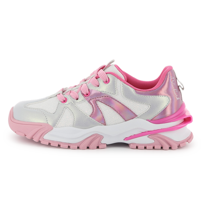 Dual-fabric lace-up trainers BILLIEBLUSH girl