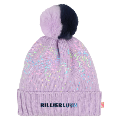 Pompom hat with sequins BILLIEBLUSH girl