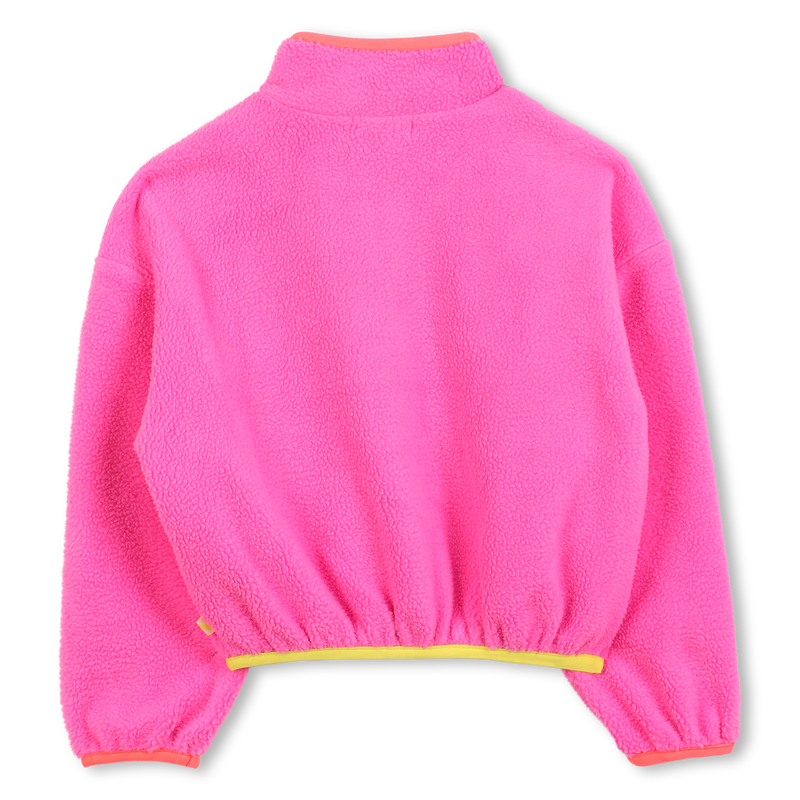 Cardigan in plush fabric BILLIEBLUSH 
                    FILLE