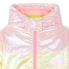 Tricolor hooded down jacket BILLIEBLUSH 
                    girl