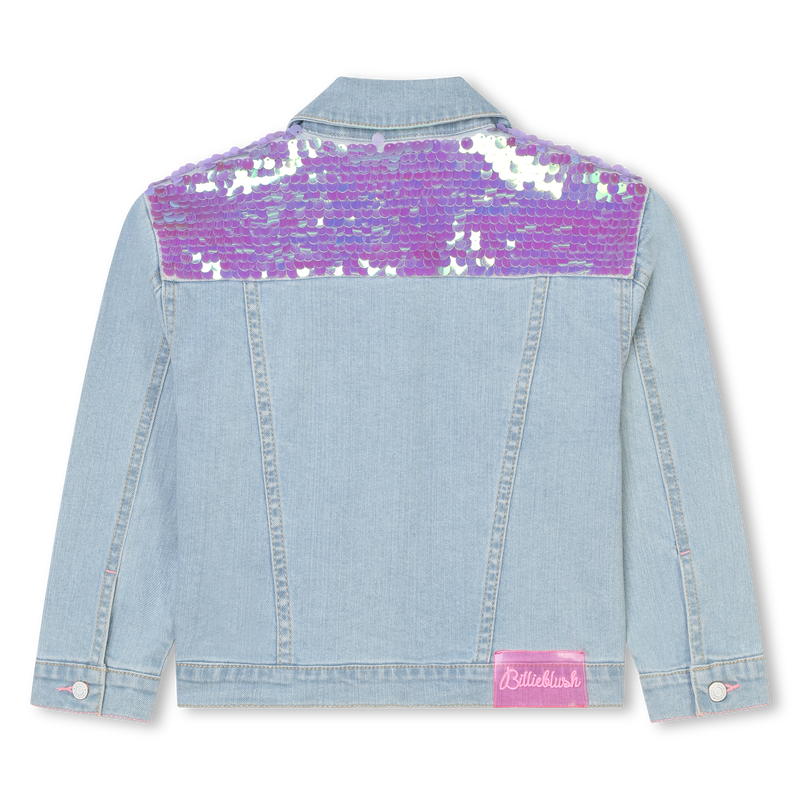Accessorized jean jacket BILLIEBLUSH 
                        girl
