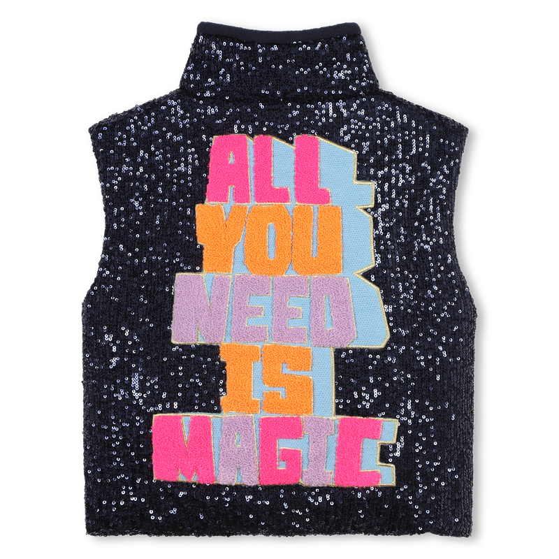 Sleeveless sequin puffer BILLIEBLUSH 
                        girl