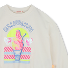 Cotton fleece sweatshirt BILLIEBLUSH 
                    girl