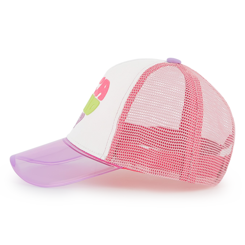 CAP WITH TRANSPARENT VISOR BILLIEBLUSH 
                        girl