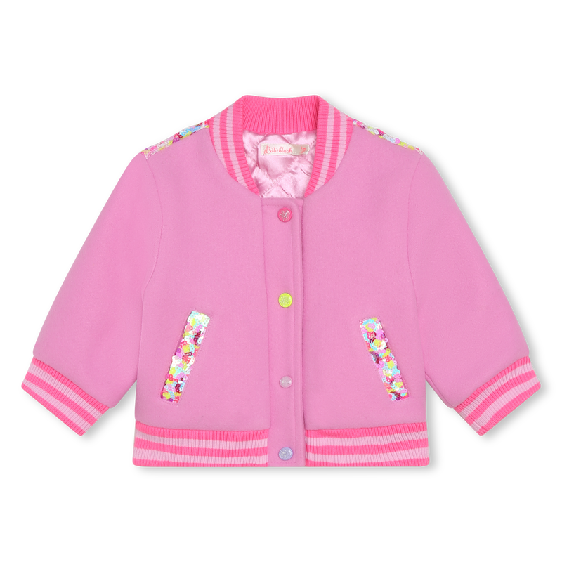 Sequin varsity bomber jacket BILLIEBLUSH 
                        girl