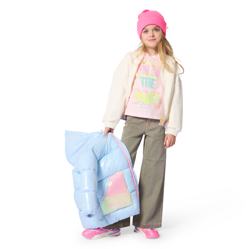 Hooded down jacket BILLIEBLUSH 
                        girl