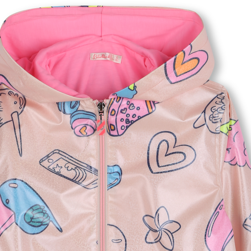 Printed raincoat with hood BILLIEBLUSH 
                        girl