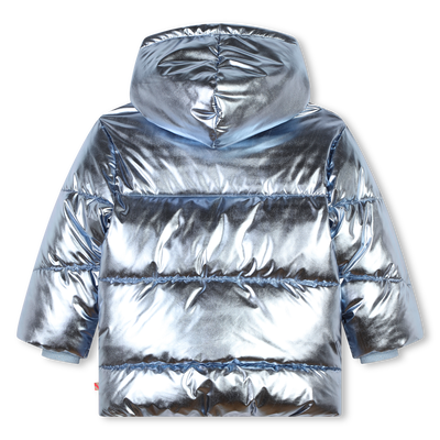 Zip-up hooded puffer jacket BILLIEBLUSH girl