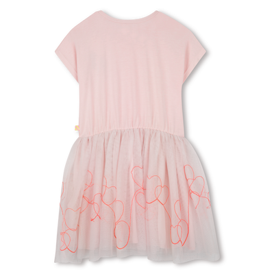 Bimaterial dress BILLIEBLUSH girl