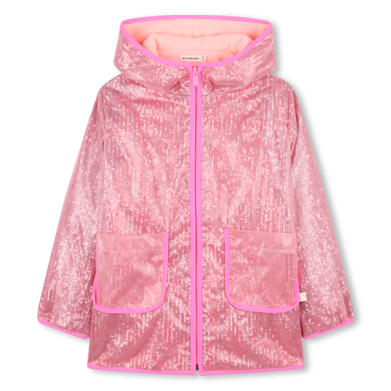 Sheer oilskin embellished with sequins BILLIEBLUSH 
                        girl