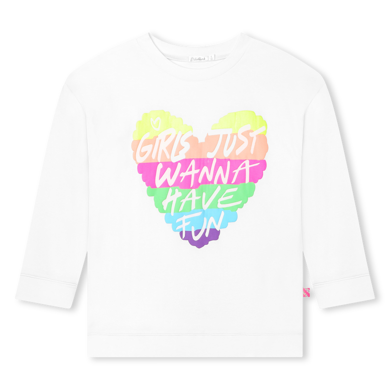 Cotton graphic 3/4 sleeve top BILLIEBLUSH 
                    FILLE