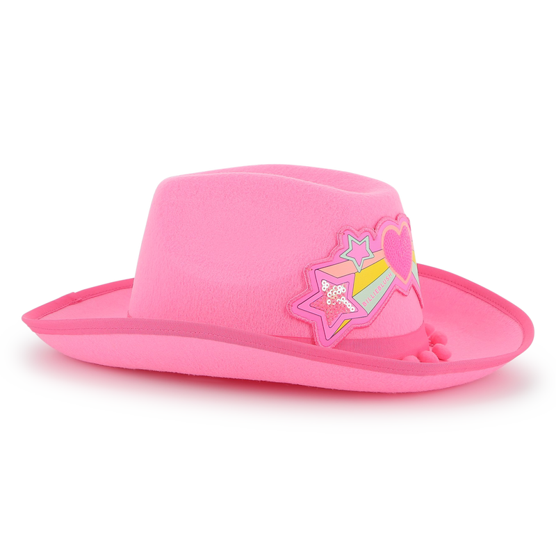 Western hat with pompoms BILLIEBLUSH 
                    FILLE