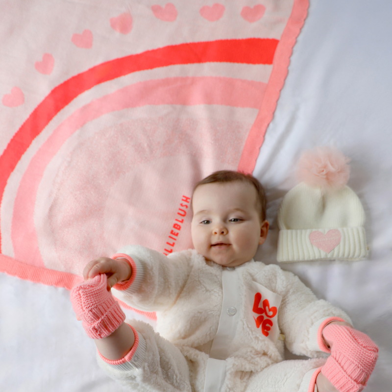 Knit blanket BILLIEBLUSH 
                    FILLE