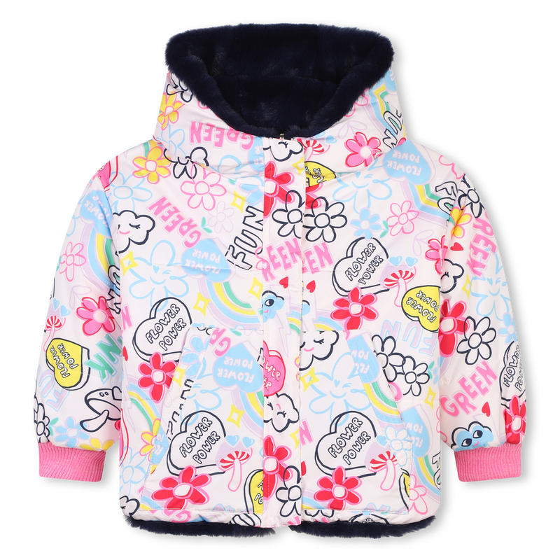 Reversible hooded puffer BILLIEBLUSH 
                        girl