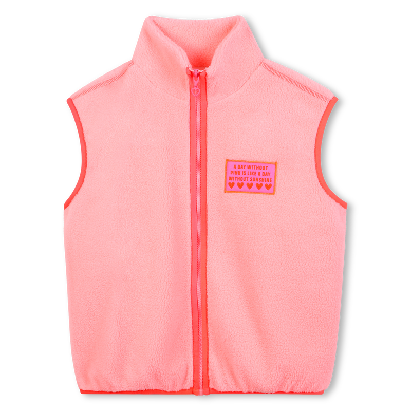 Fleece sleeveless jacket BILLIEBLUSH 
                        girl