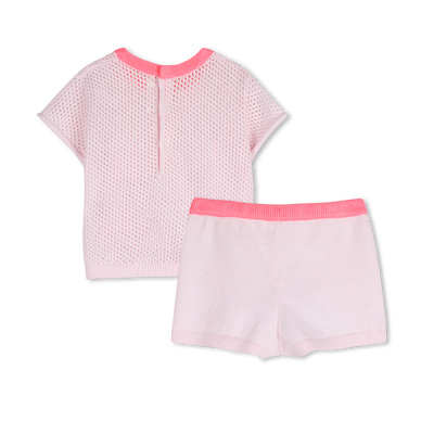 T-SHIRT AND SHORTS SET BILLIEBLUSH girl